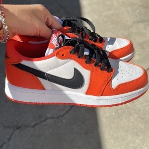 Air Jordan 1 Low OG Big Kids' (Fits Adult Women) Shoes 'Starfish'